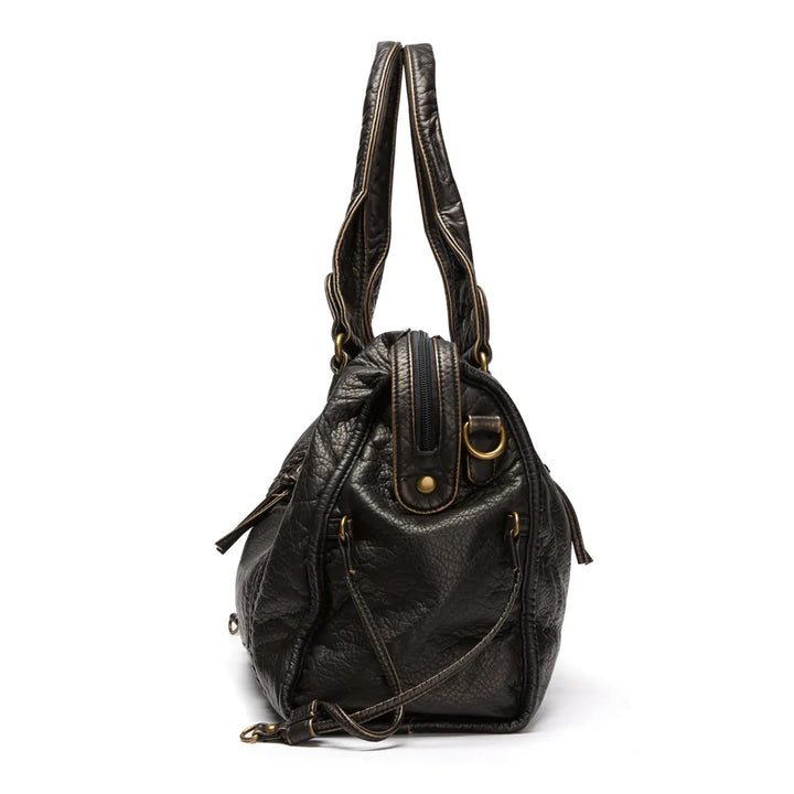 Lune London | Obsidian Luxury Black Leather Handbag
