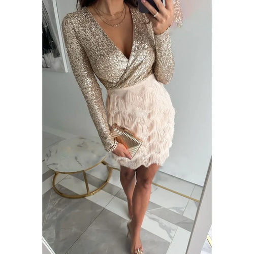 Amarae | Elegant Party Dress with Sequins