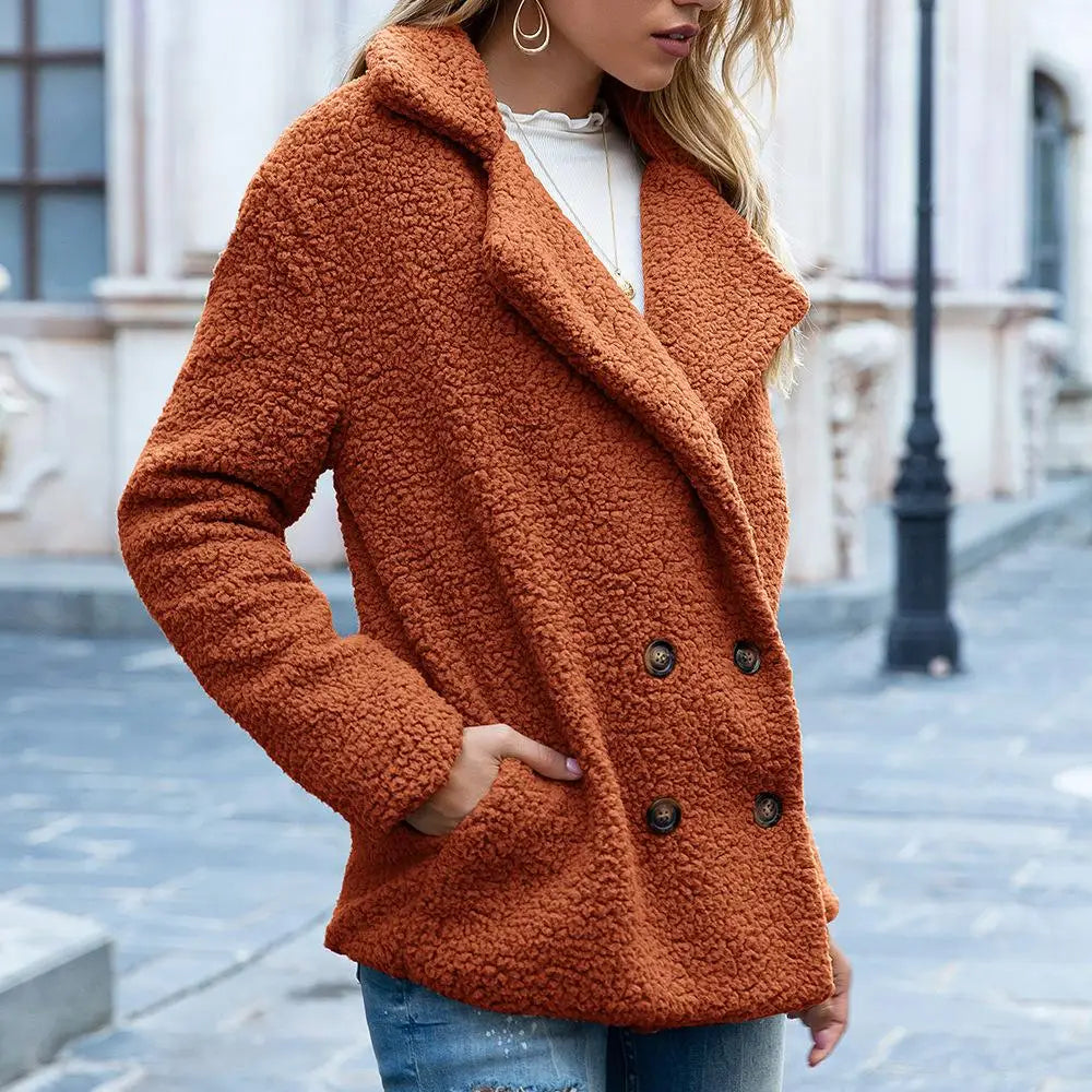 Lune London | Teddy Short Jacket - Brown - Soft and Trendy