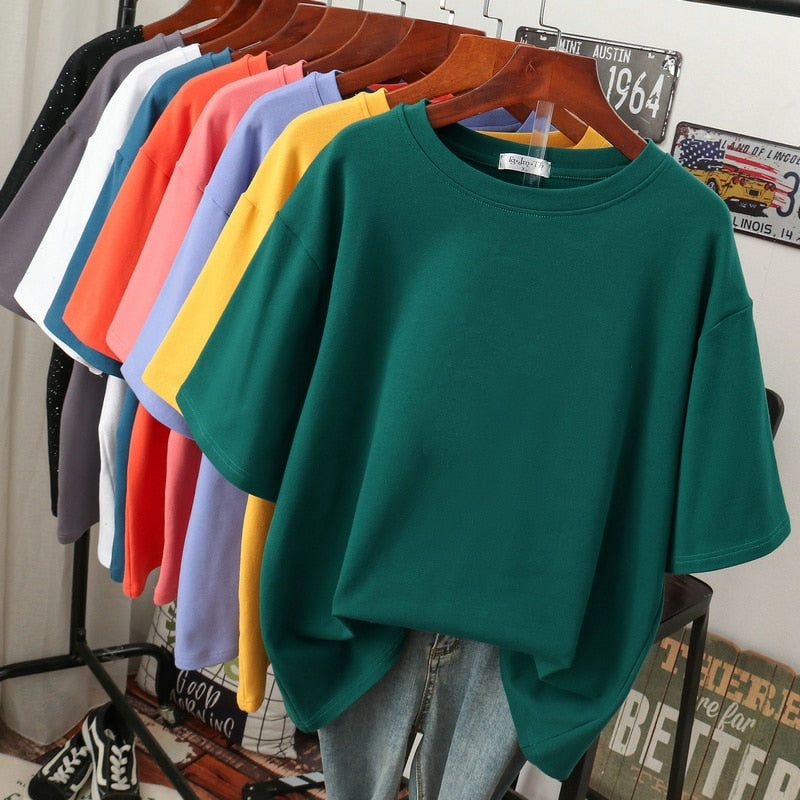 Amarae | Cozy Cotton Basic: Plus-Size T-Shirt for Women