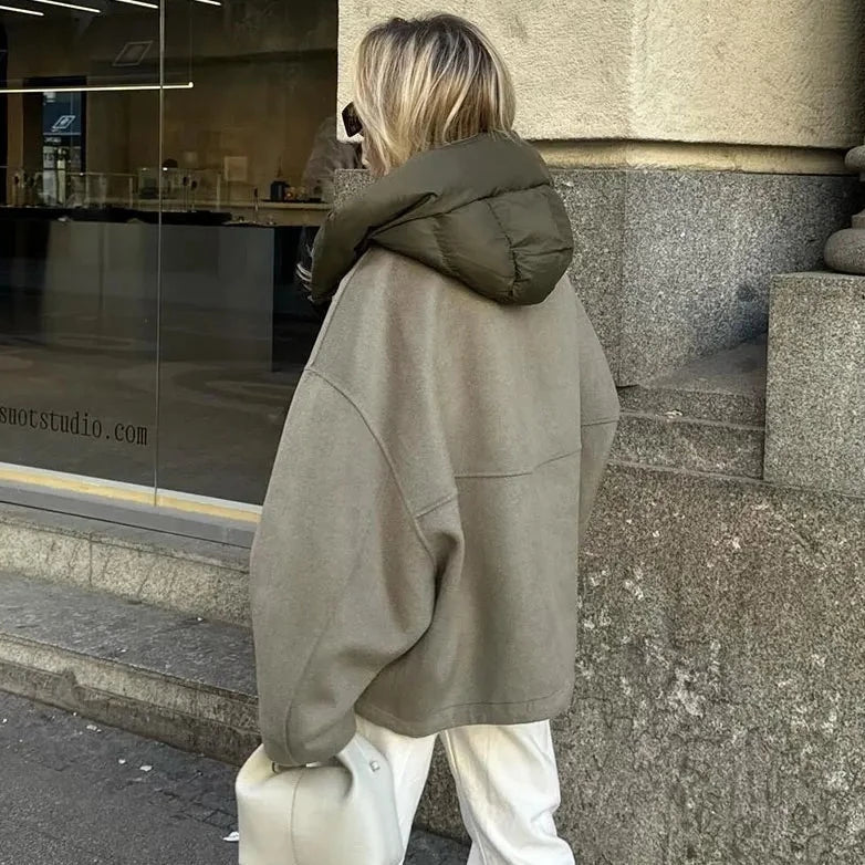 Lune London | Loose casual jacket for women with hood