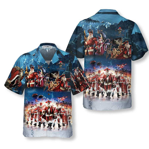 Amarae | Santa Squad Hawaiian shirt Fun Santa, Christmas Hawaiian shirt for men