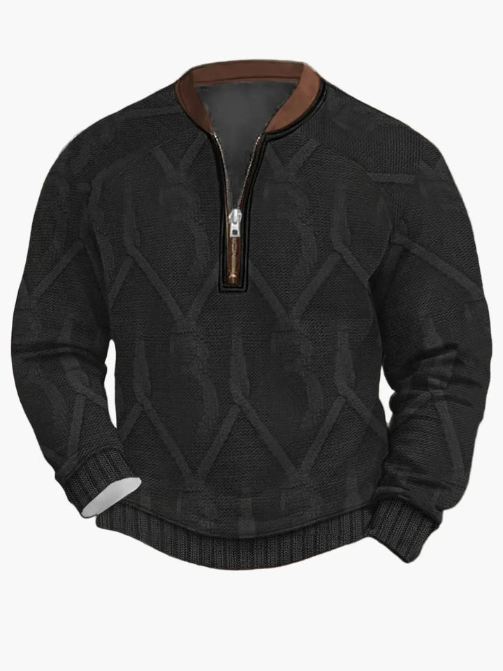 Lune London | Knitted sweater with zipper - Modern casual look for autumn and spring