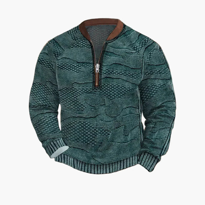 Lune London | Knitted sweater with zipper - Modern casual look for autumn and spring