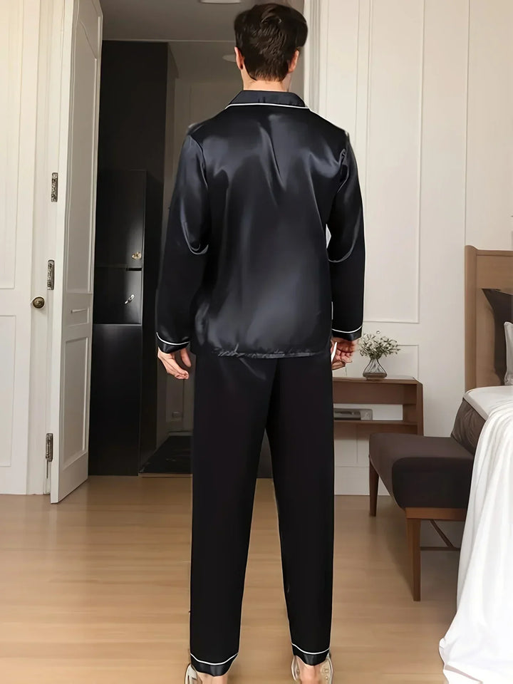 Amarae | Men's Pajama Set In Silk Satin