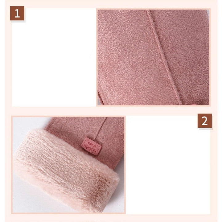 Amarae - Chic and Stylish Winter Furry Gloves for Women