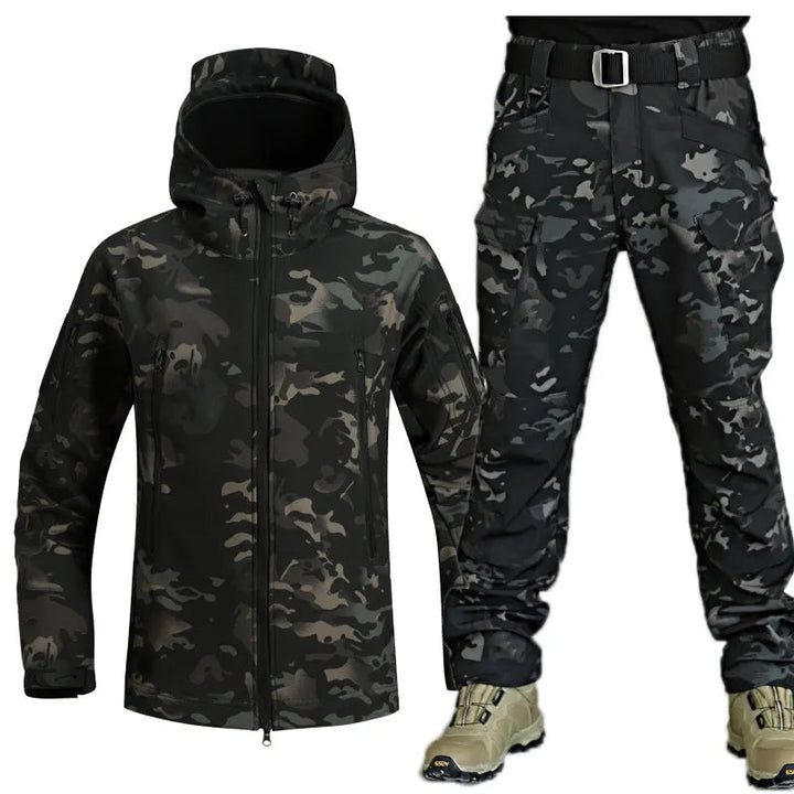 Men's Multifunctional Jacket with Fleece Lining and Zipper Amarae