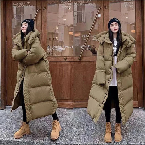 Amarae - Long down jacket - Style with hood