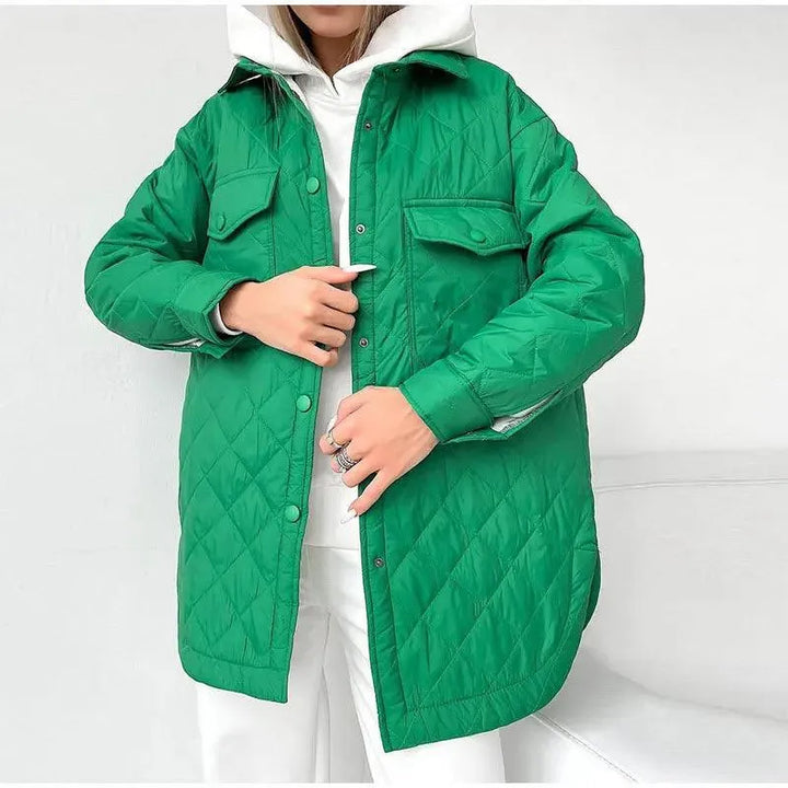 Lune London | Padded Jacket - Elegant - Button Closure, Spacious Pockets - Ideal for Autumn
