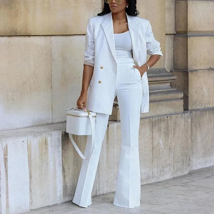 Lune London | Women's Blazer - Elegant - Double-breasted, flared legs - Perfect for professional occasions