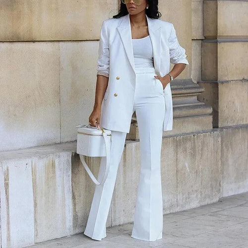 Amarae | Women's Blazer - Elegant - Double-breasted, flared legs - Perfect for professional occasions