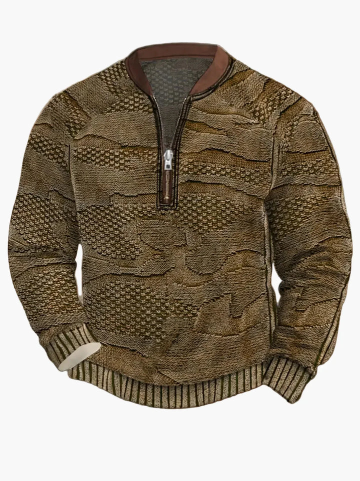 Lune London | Knitted sweater with zipper - Modern casual look for autumn and spring