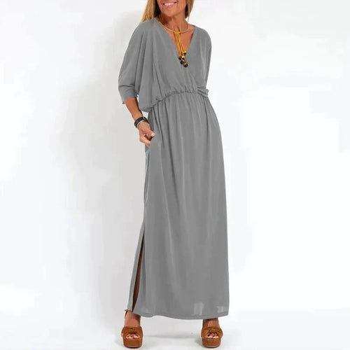 Amarae | Elegant Boho Maxi Dress with Waistband