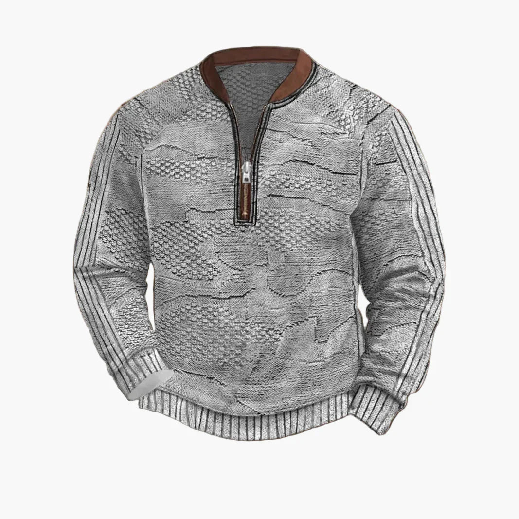 Lune London | Knitted sweater with zipper - Modern casual look for autumn and spring