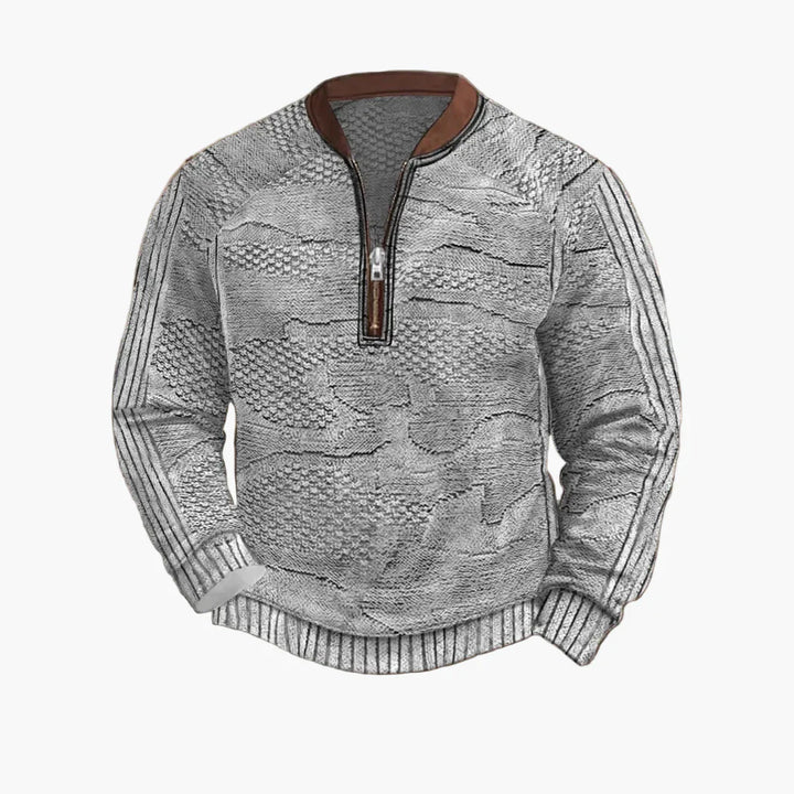 Lune London | Knitted sweater with zipper - Modern casual look for autumn and spring