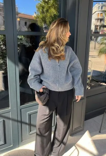 Chic und Stil | Cardigan with zipper