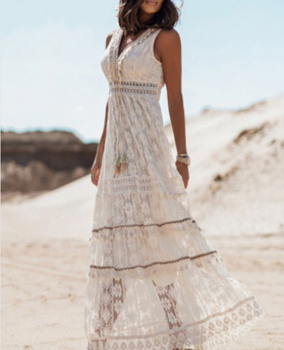 Amarae | Graceful Boho Lace Dress for Summer