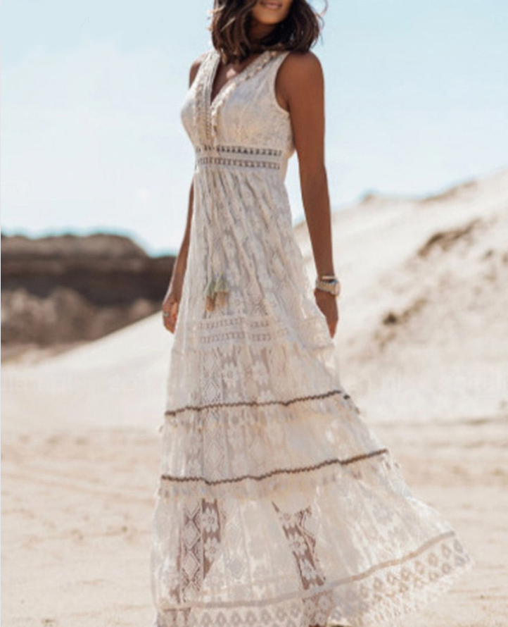 Lune London | Summer Maxi Dress In Boho Style