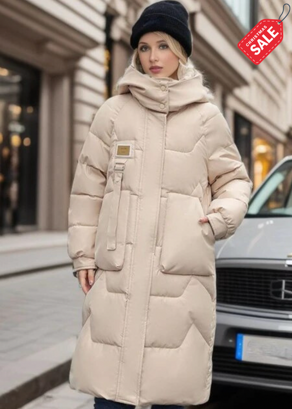 Amarae | Long quilted jacket cut