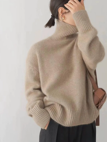 Amarae | Turtleneck sweater - Soft fine knit cashmere - Warm & Elegant - Timeless design