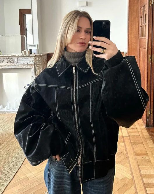 Lune London | Oversized leather jacket