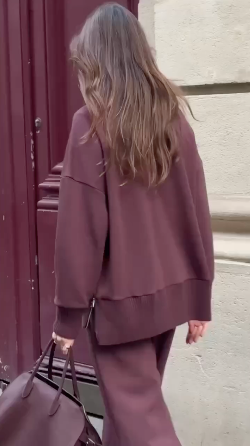 Lune London | Comfortable Women's Set with Structured Sweatshirt and Pants