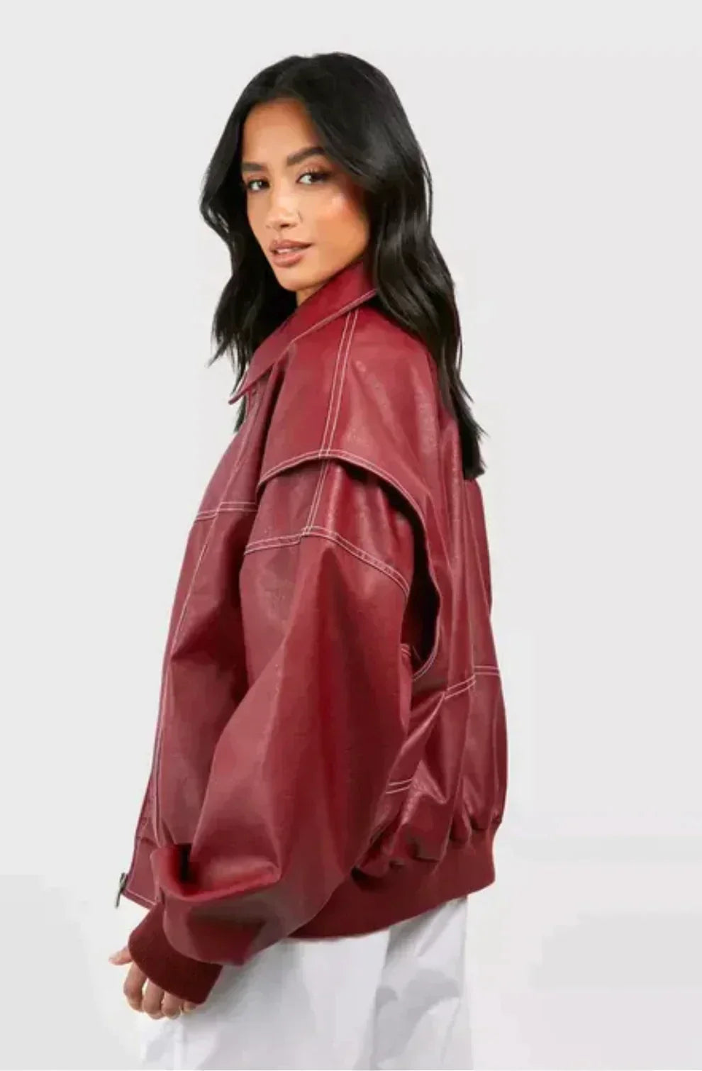 Lune London | Oversized vegan leather jacket - Modern, stylish and animal-friendly