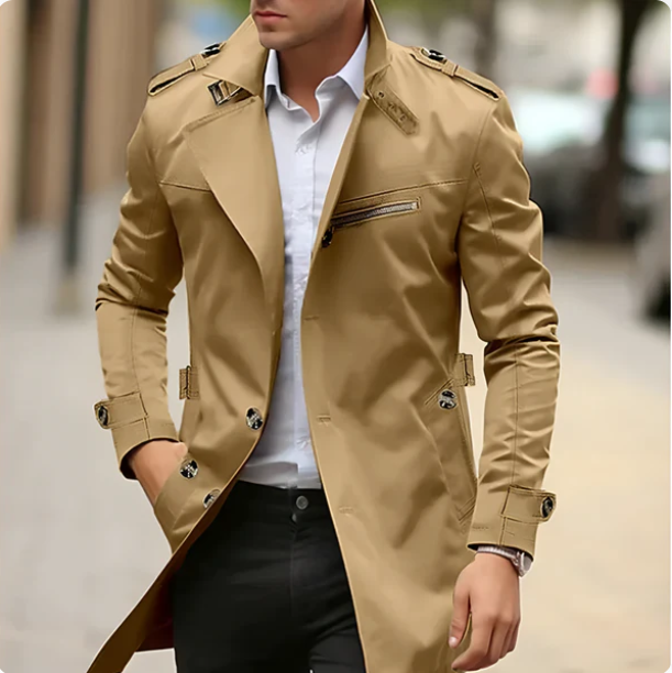 Amarae | Stylish Casual Trench Coat for Men