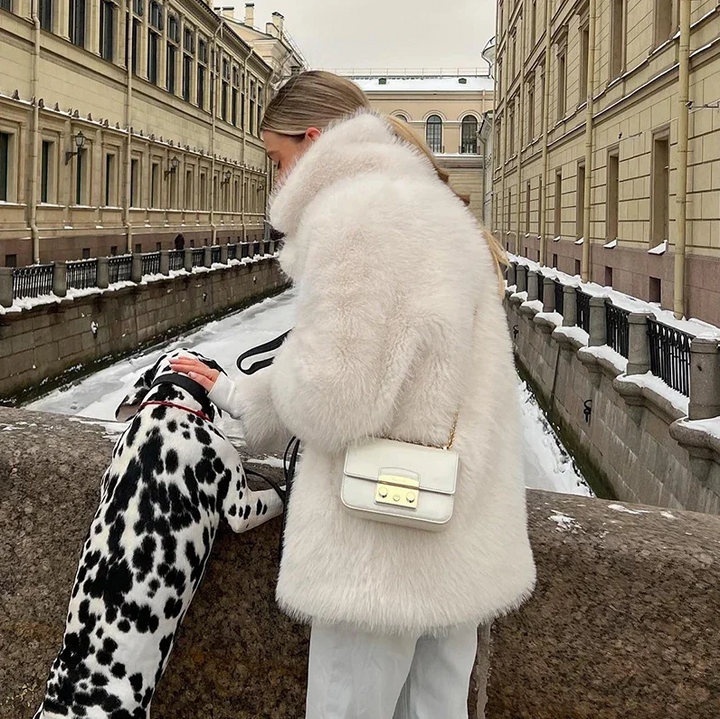 Lune London | Luxurious Jacket Made Of Soft Faux Fur for Women