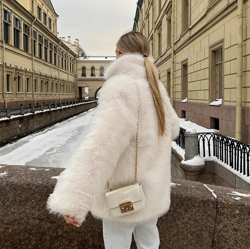 Amarae | Luxurious Jacket Made Of Soft Faux Fur for Women