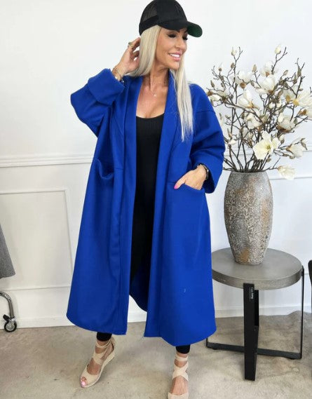 Lune London | oversized coat with seams and transparent pockets