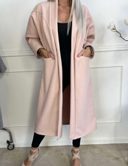 Lune London | oversized coat with seams and transparent pockets