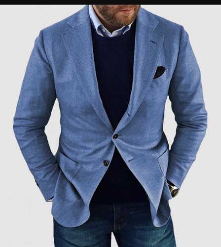Amarae | Men's Cardigan with Casual Buttons Pockets and Lapel Collar Solid Color Long Sleeves