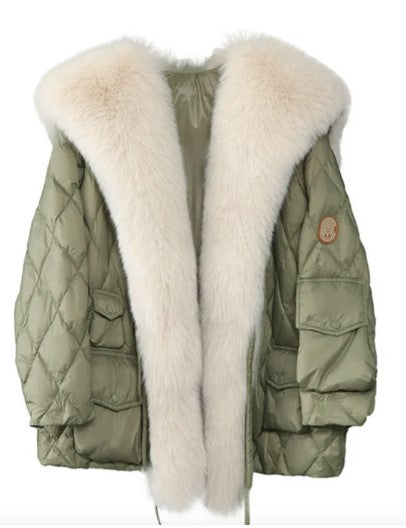 Amarae | Jacket with fur collar