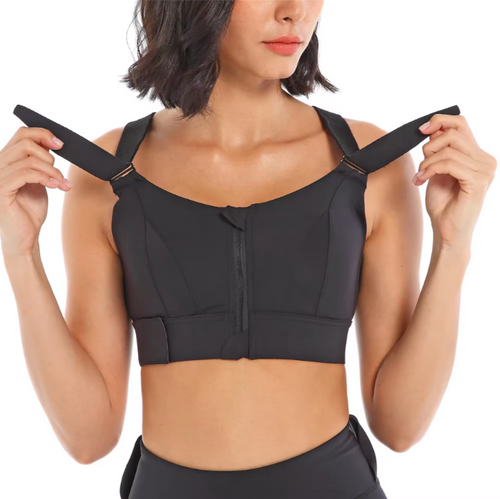 Amarae | Adjustable Zipper Sports Bra