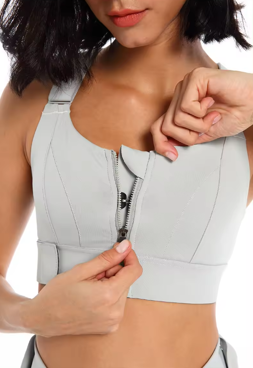 Lune London | Adjustable Zipper Sports Bra