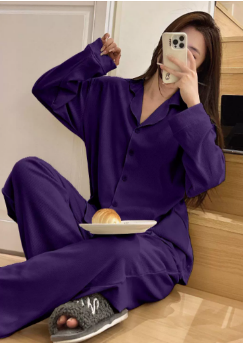 Lune London | Satin Pajama Set with Wide Pants