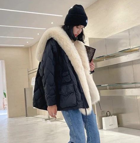 Amarae | Jacket with fur collar