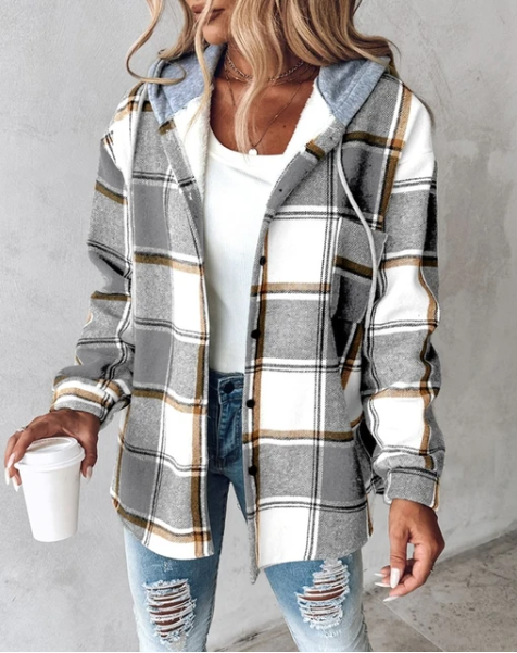 Lune London | Checked Hooded Jacket