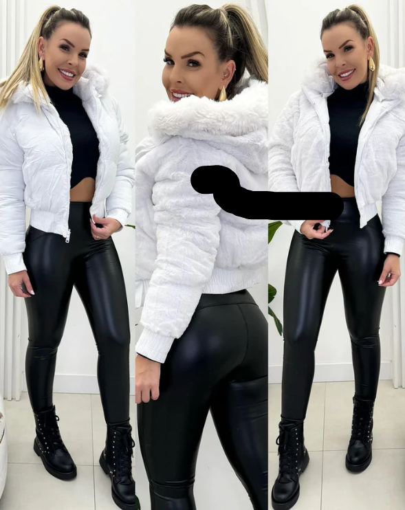 Lune London | Bomber jacket with fur hood