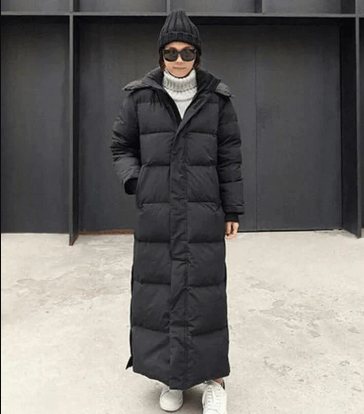 Amarae | Long Down Jacket with Hood for Women
