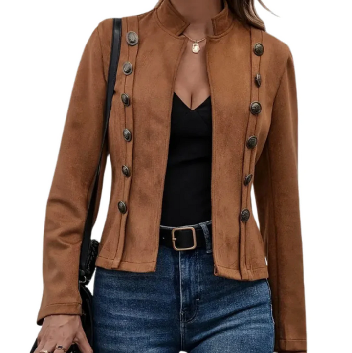 Lune London | elegant women's coat with double button closure