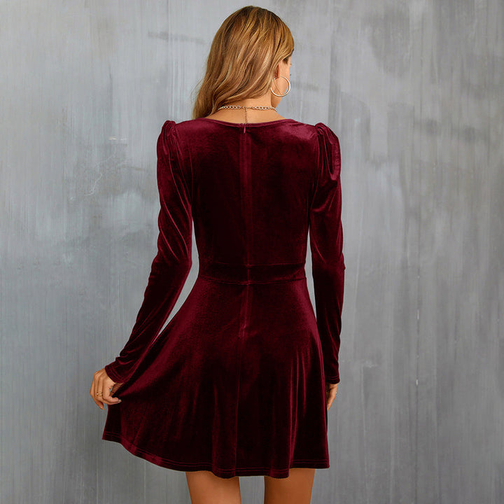 Lune London | Red velvet dress