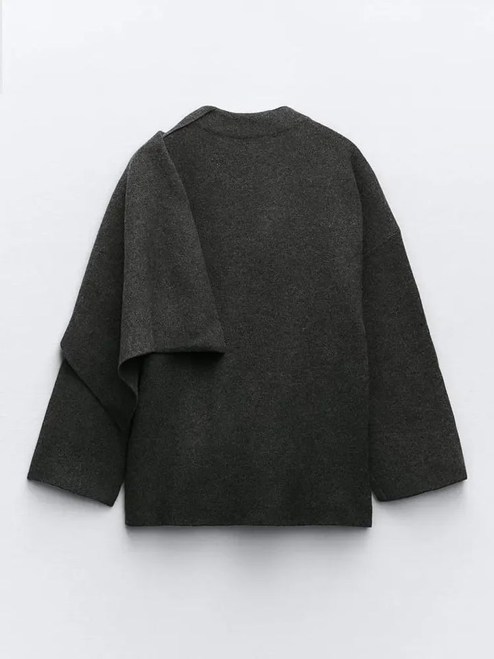 Lune London | Knit Cape Coat with Scarf