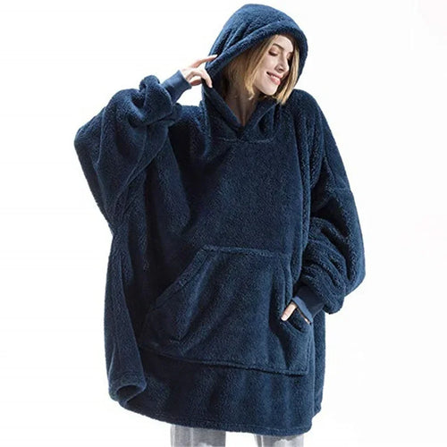 Amarae | Oversized Flannel Blanket Hoodie for Men & Women