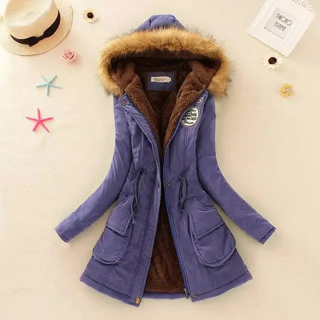 Lune London | Warm Padded Winter Jacket with Hood for Women