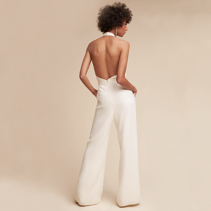 Lune London | Airy-Light Long Jumpsuit with Wide Pants