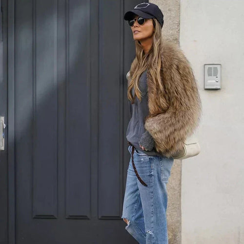 Amarae | Plush Faux Fur Jacket