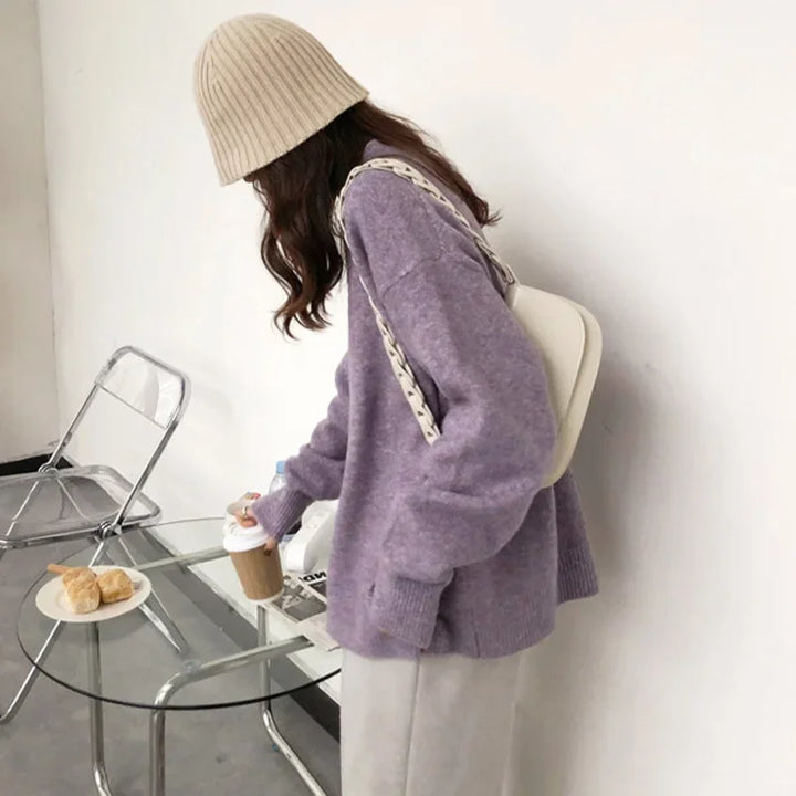Lune London | Oversized knit sweater retro look leisure autumn winter