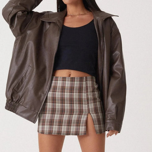 Amarae | Oversized Leather Jacket